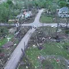 5-1-2024 Westmoreland, KS Strong tornado rips throug town destroying dozens of homes - Drone.mp4