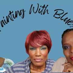 Painting With Blues  @AgedGraceful313 @SIMPLYYOUMAKEUP @AccessorizeYourLife60s| Beauty Over 40