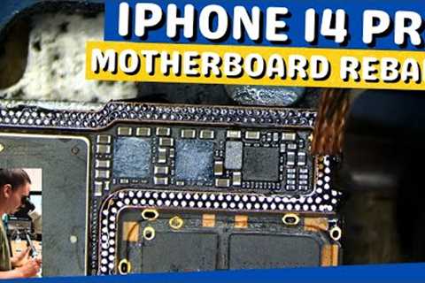 How to Reball an iPhone 14 Logic Board Sandwich - Microsoldering & Motherboard Repair