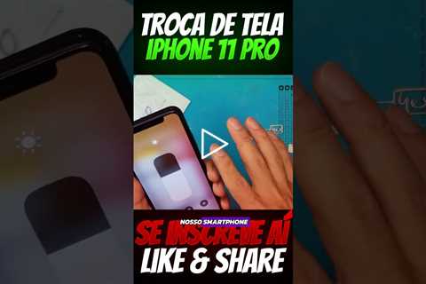 Celular iPhone 11 Pro com listras verdes na tela! COMO RESOLVER | Troca de Tela iPhone 11 Pro