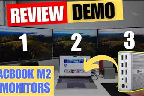 Connect Multiple Monitors to MacBook Pro M2. See a Demo with 3 Monitors using a TobenOne DS.