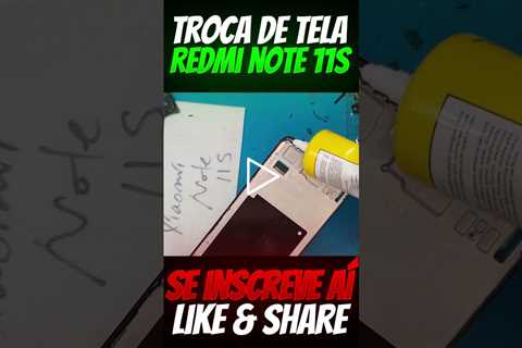 Meu celular está com tela verde! Celular caiu! Redmi Note 11s tela quebrada