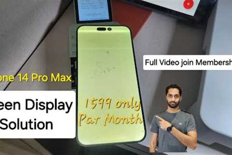 iPhone 14 Pro Max Green Display Solution. Easy repair tips.