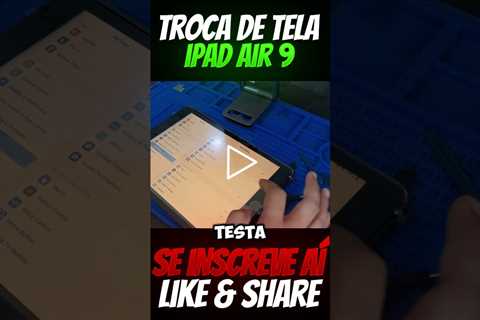 INCRÍVEL! iPad tela quebrada! Troca de Vidro Touch iPad 9 Geração