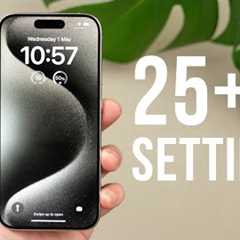 iPhone 15/15 Pro 25 Settings You NEED to Change Now!