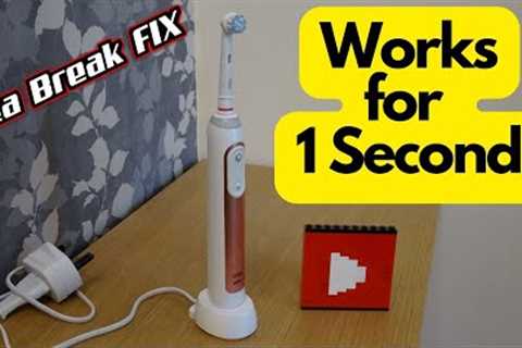 Oral B Toothbrush Starts and Runs Out in 1 second - Can it be FIXED?