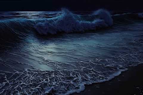 Deep Sleep with Ocean Waves | Gentle Rolling Waves and Dark Screen |  Stop Insomnia & Block..