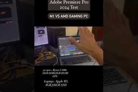 MacBook Air M1 vs Windows PC: Adobe Premiere Pro 2024 Performance Test #macbookair #adobepremierepro