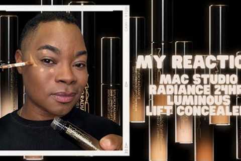 MY REACTION: MAC STUDIO RADIANCE 24HR LUMINOUS LIFT CONCEALER! I DO A COMPARISON