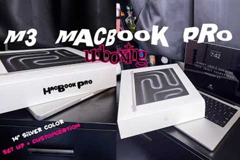 M3 MACBOOK PRO 14 unboxing + set up and customizations