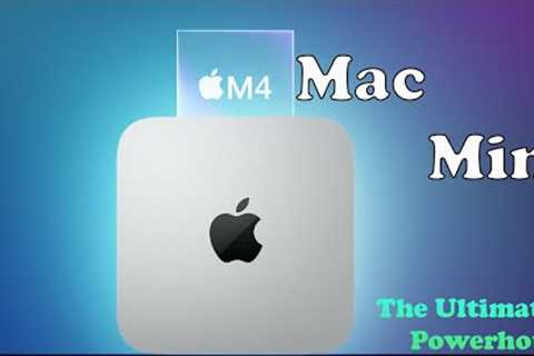 M4 Mac Mini:  The Ultimate Powerhouse!✔✔✔✨✨