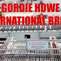 UPDATE Gordie Howe International Bridge Construction | Detroit, Michigan