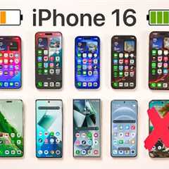 iPhone 16 Pro Max vs 16 Pro vs 16 vs... Everything Else! [BATTERY TEST]