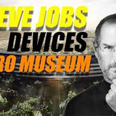 Exhibition of retro equipment Apple. iMac, Macbook, iPhone and other device Steve Jobs.