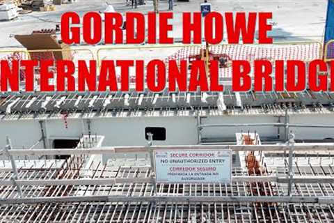 UPDATE Gordie Howe International Bridge Construction | Detroit, Michigan