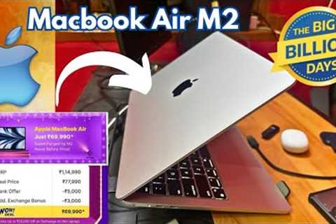 MacBook air M2🔥- silver😍| unboxing| from Flipkart’s Big Billion Day sale