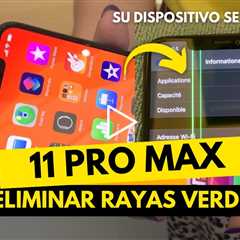 iPhone 11 Pro Max con Líneas Verdes en la Pantalla: Diagnóstico y Reparación