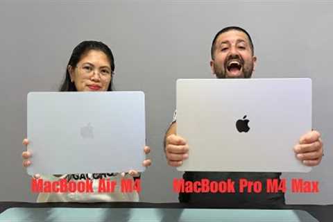 MacBook Air M4 & MacBook Pro M4 Max | Unboxing & First Impressions