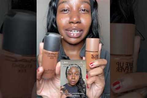 Using My Wrong Foundation Shade | #fyp #makeuptips #beauty #macmakeup #makeupforever