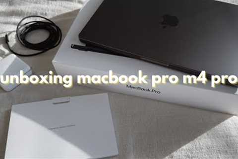 ASMR | MacBook Pro M4 Unboxing 💻 (so tingly!!!)