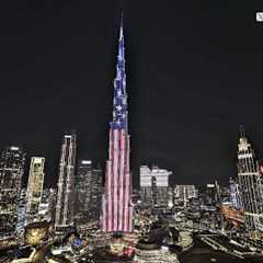 Burj Khalifa honours Donald Trump as it displays the US flag over Dubai