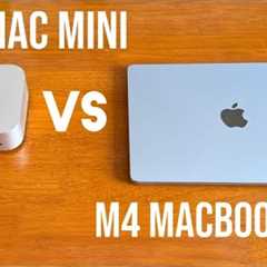 M4 Mac Mini VS M4 MacBook Air!