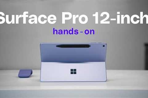 Surface Pro 12 hands-on: Microsoft''s smaller, redesigned tablet