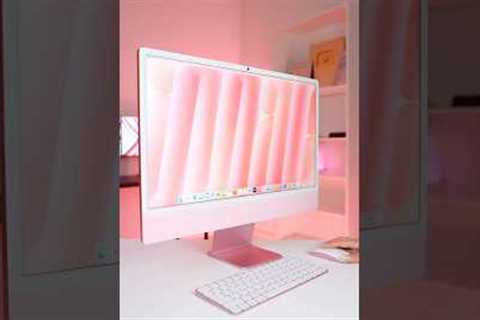 the NEW pink  iMac 🖥️ 💕