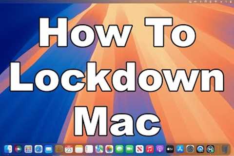 How To Quickly & Easily Lockdown Your Mac Using A Feature Built Into macOS | A Quick & Easy ..