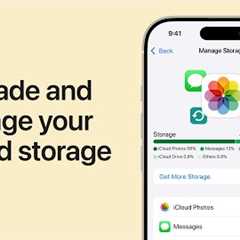 How to upgrade and manage your iCloud storage on iPhone | Apple Support