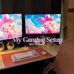 My Gaming Setup | Girly Aesthetic🎀 | RTX 4060, Mac Mini M2