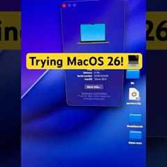 Trying MACOS 26 on my MacBook Air! 💻👨‍💻 #apple #mac #macbook #tech