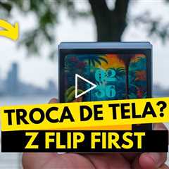 Z Flip 1 com a Tela Quebrada: Será Que Ainda Tem Salvação? Veja o Conserto Completo!