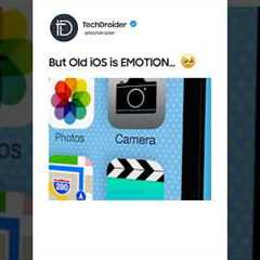 iOS 26 is Good, But Old iOS is Emotion… 🥹 #iPhone