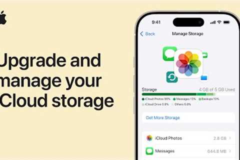 How to upgrade and manage your iCloud storage on iPhone | Apple Support