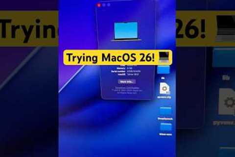 Trying MACOS 26 on my MacBook Air! 💻👨‍💻 #apple #mac #macbook #tech