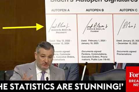 MUST WATCH: Ted Cruz Brings Out The Autopen Stats To Issue Savage Takedown Of Biden''s Presidency