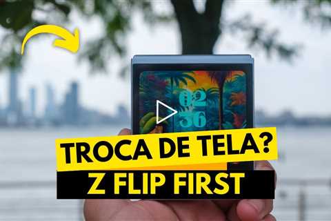 Z Flip 1 com a Tela Quebrada: Será Que Ainda Tem Salvação? Veja o Conserto Completo!