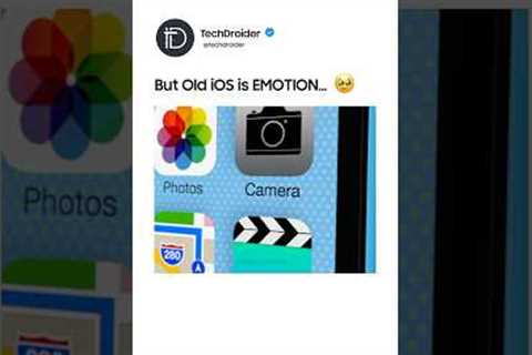 iOS 26 is Good, But Old iOS is Emotion… 🥹 #iPhone
