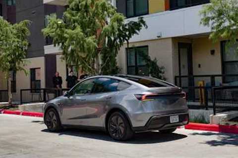 World''s First Autonomous Delivery of a Car | Tesla