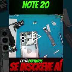 🔧 Samsung Note 20 com Tela Quebrada: Veja o Antes e Depois do Conserto Impressionante!
