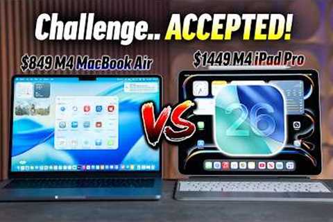 iPadOS 26 iPad vs $850 M4 MacBook Air - The WISE Choice?