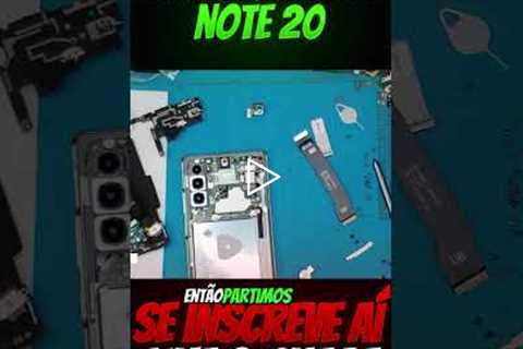 🔧 Samsung Note 20 com Tela Quebrada: Veja o Antes e Depois do Conserto Impressionante!