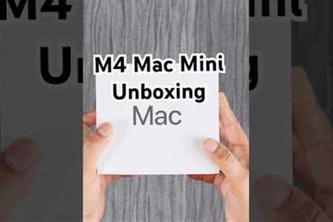 M4 Mac Mini Unboxing. #m4macmini #apple #unboxing #macmini