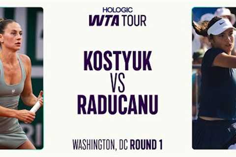 Marta Kostyuk vs. Emma Raducanu | 2025 Washington Round 1 | Match Highlights