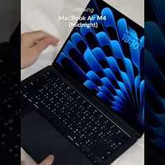 MacBook Air M4 Midnight Unboxing | So Sleek in 2025! 💻✨