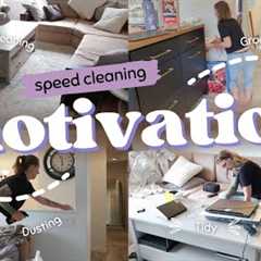TIME CRUNCH SPEED CLEAN WITH ME! // DECLUTTER AND TIDY