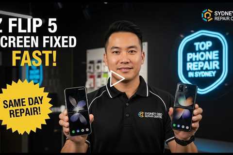 Cracked Z Flip 5 Screen? Discover the Best Samsung Repair Service in Sydney