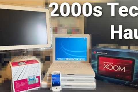 2000’s Tech Haul! - taking a look at the G4 iMac, G3/G4 iBooks, HTC Dream and much more!